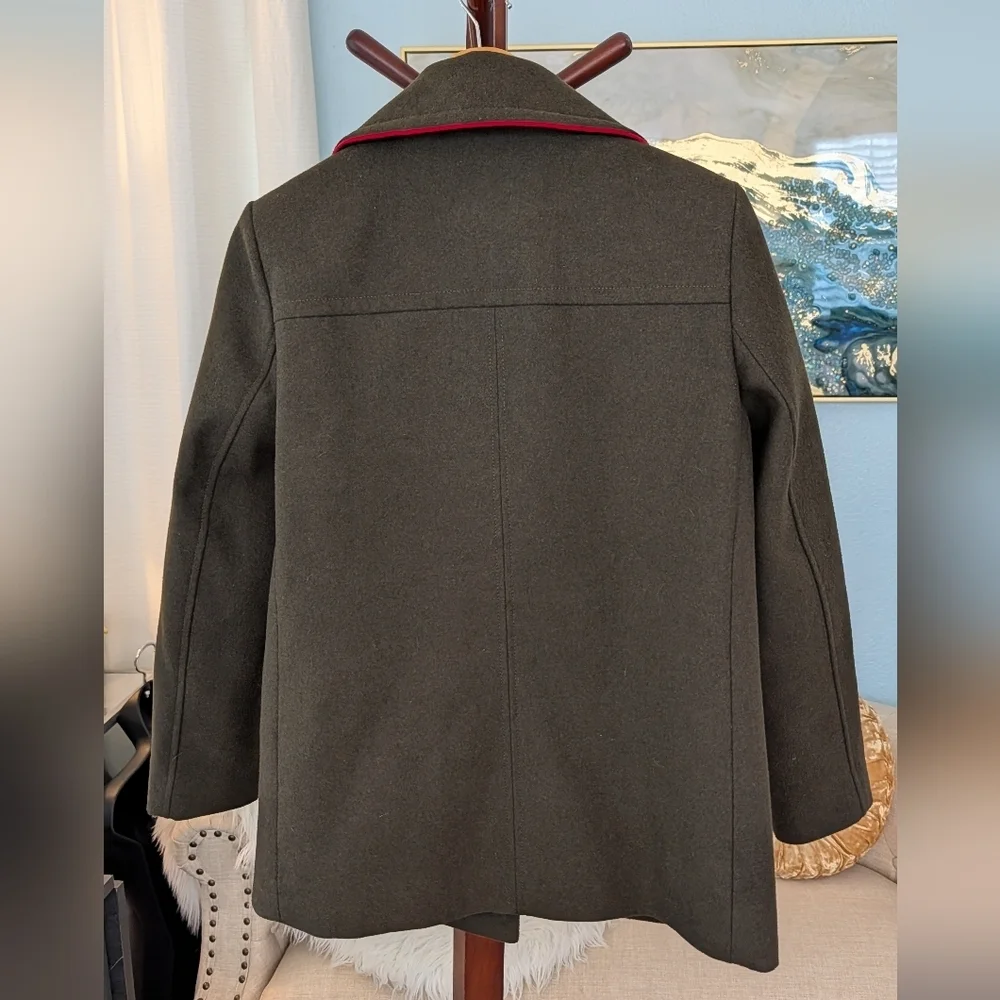 Express Olive Green Double-Breasted Woman's Sz M